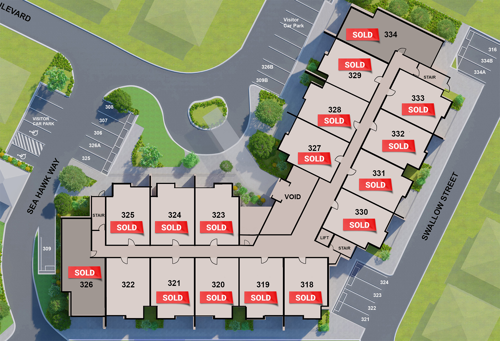 Noosa Masterplan Apt A and B FF LABELED 2023